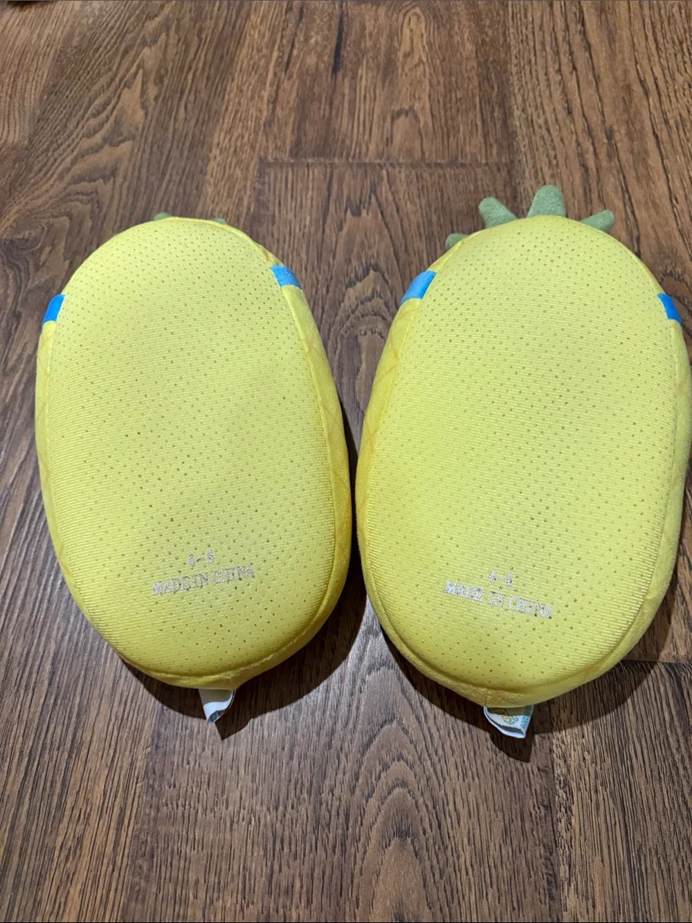 Squishmallows Yellow Pineapple Plush Slip-On Kids Shoes